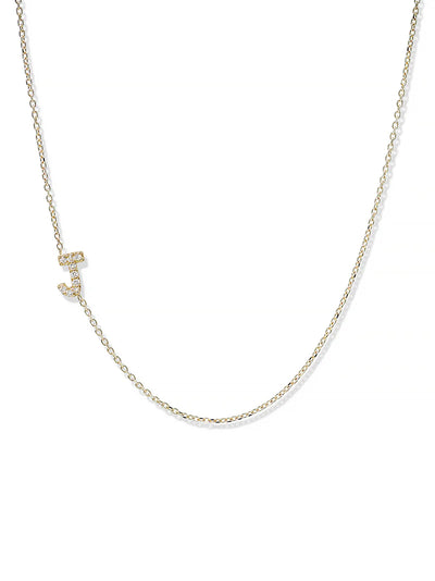 Customizable Love Letter Pave Necklace