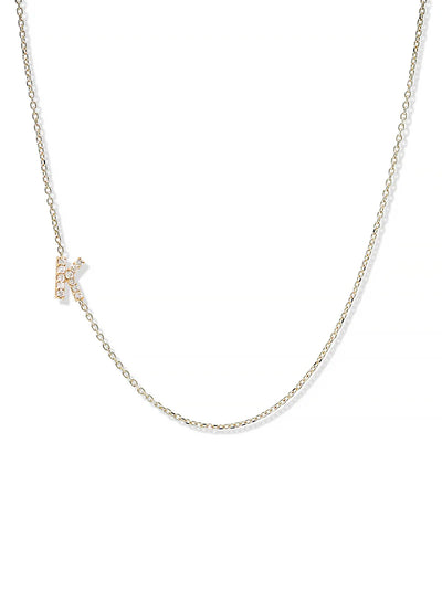 Customizable Love Letter Pave Necklace