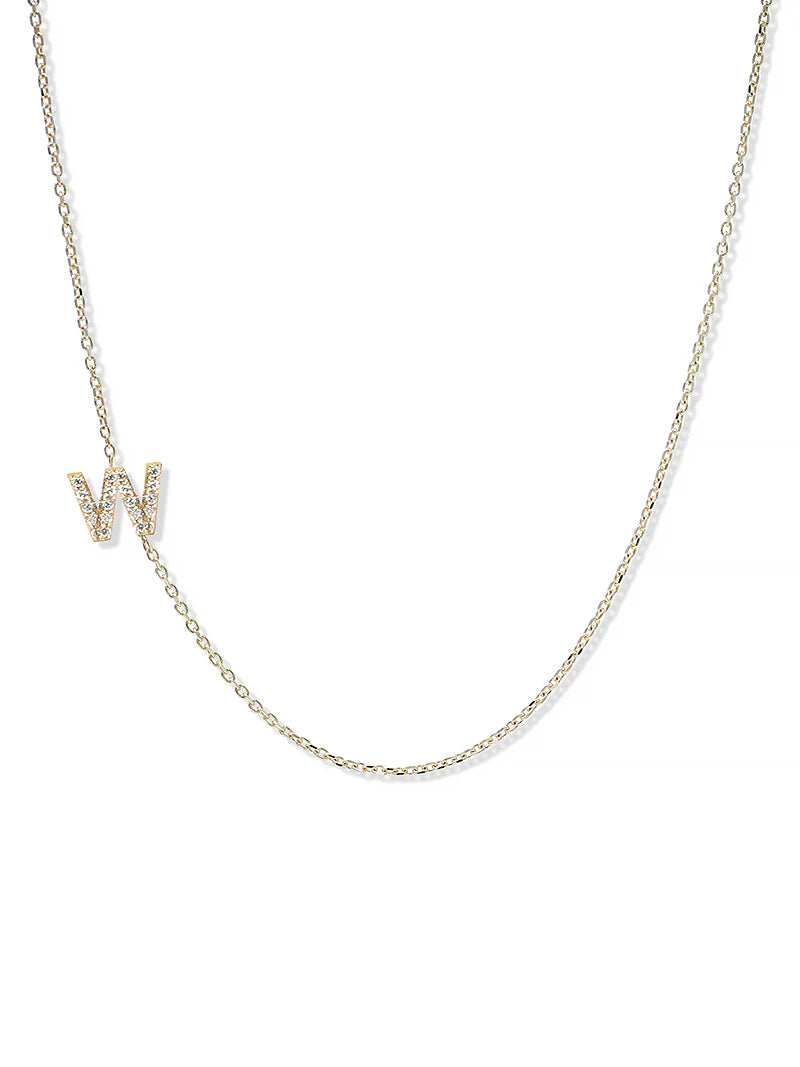 Customizable Love Letter Pave Necklace