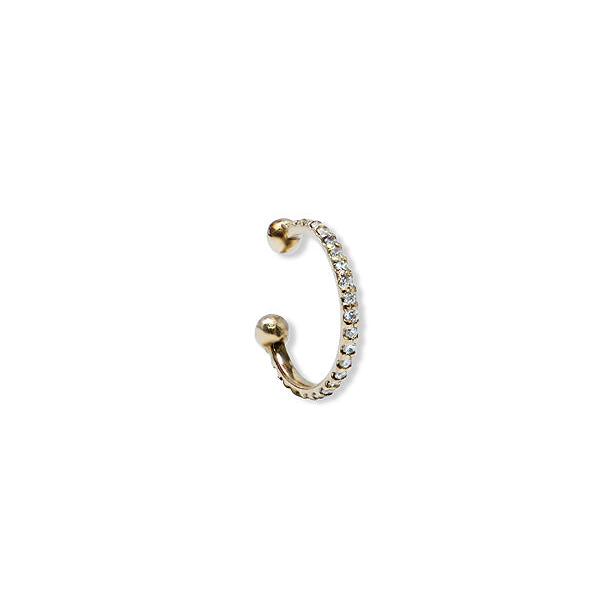 14k yellow gold pave diamond ear cuff anzie