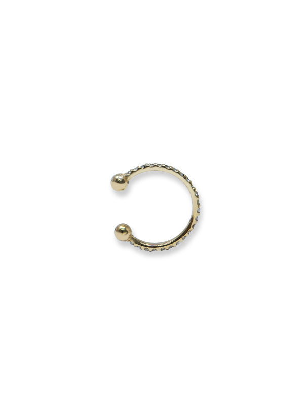 14k yellow gold pave diamond ear cuff anzie