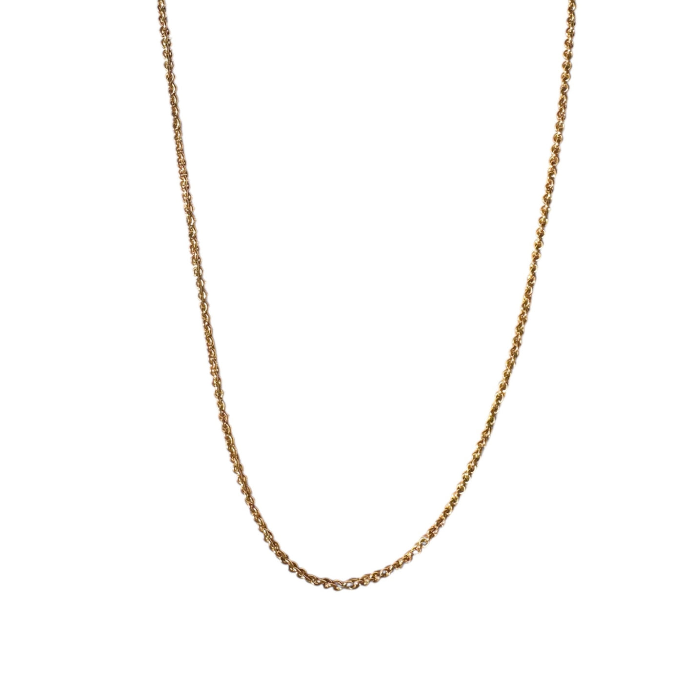 estate vintage 10k yellow gold cable chain