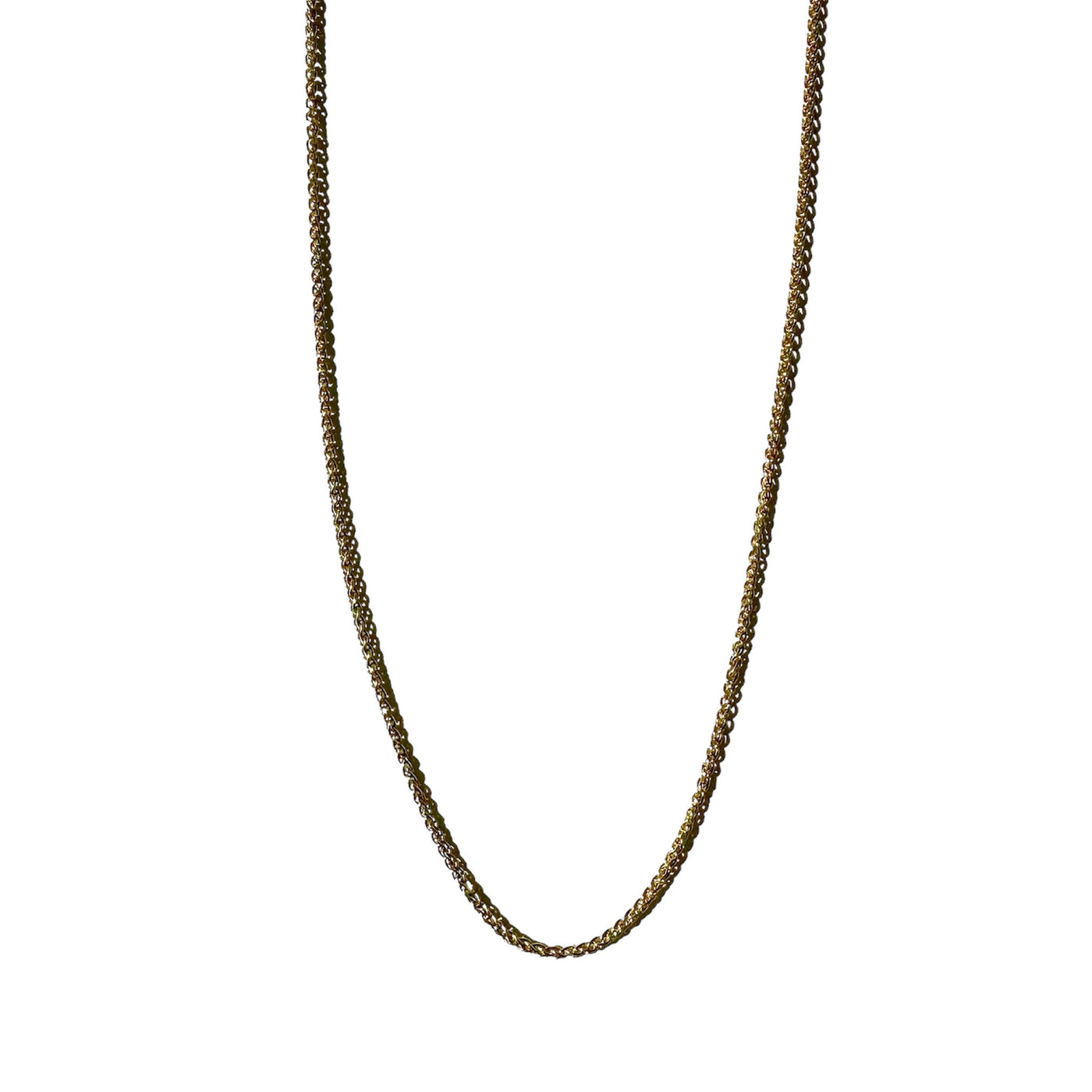 14k yellow gold marlo laz wheat chain